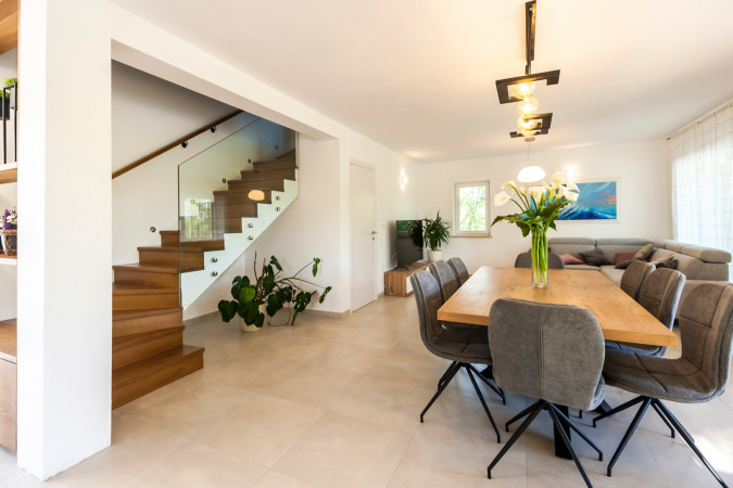 Interijer, House Andrijaši s grijanim bazenom i košarkaškim terenom, Žminj, Istra Domijanići