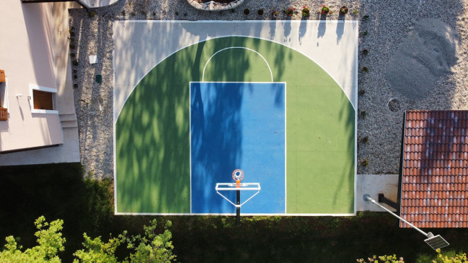 Eksterijer, House Andrijaši s grijanim bazenom i košarkaškim terenom, Žminj, Istra Domijanići