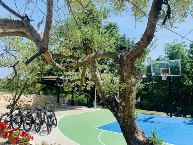 Exterior, House Andrija&scaron;i with heated pool and basketball court, Žminj, Istria, Croatia Domijanići