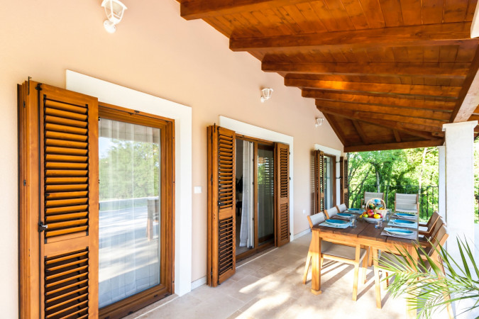 Exterior, House Andrija&scaron;i with heated pool and basketball court, Žminj, Istria, Croatia Domijanići